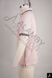 Light Pink Short Sleeve Polo Shirt with Contrast Trim & Chest Logo