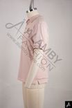 Light Pink Short Sleeve Polo Shirt with Contrast Trim & Chest Logo