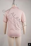 Light Pink Short Sleeve Polo Shirt with Contrast Trim & Chest Logo