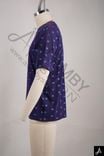 Purple Polka Dot Print Short Sleeve T-Shirt