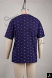 Purple Polka Dot Print Short Sleeve T-Shirt