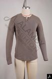 Brown Long Sleeve Henley T-Shirt