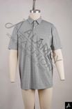 Light Grey Short Sleeve Button-Up Shirt
