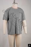 Grey Short Sleeve Crew Neck T-Shirt with Chest Print