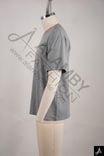 Grey Short Sleeve Crew Neck T-Shirt with Chest Print