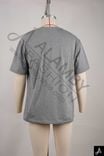 Grey Short Sleeve Crew Neck T-Shirt with Chest Print
