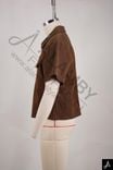 Vintage Brown Embroidered Short-Sleeve Zip-Up Shirt 