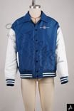 Blue & White Two-Tone Varsity Jacket