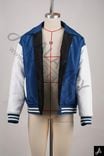 Blue & White Two-Tone Varsity Jacket