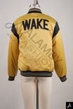 Yellow & Black Two-Tone Varsity Bomber Jacket