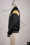 Black & Gold Varsity Bomber Jacket