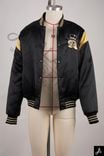 Black & Gold Varsity Bomber Jacket