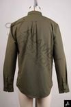 Olive Green Long Sleeve Button-Down Shirt