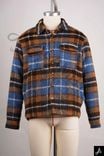 Orange & Blue Plaid Flannel Overshirt / Shacket