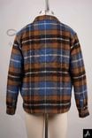 Orange & Blue Plaid Flannel Overshirt / Shacket