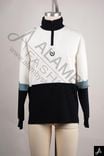 Color Block Half-Zip Mock Neck Sweater