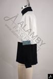 Color Block Half-Zip Mock Neck Sweater