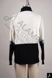 Color Block Half-Zip Mock Neck Sweater