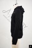 Black Full-Zip Hoodie with Small Logo