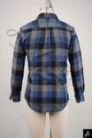 Blue & Black Plaid Long Sleeve Flannel Shirt