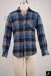 Blue & Black Plaid Long Sleeve Flannel Shirt