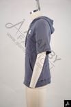 Dark Grey Short Sleeve Half-Zip Hoodie