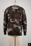Camouflage Print Crew Neck Long Sleeve Top