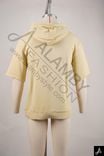 Beige Short-Sleeve Hoodie