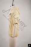 Beige Short-Sleeve Hoodie