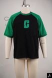 Black & Green Raglan Sleeve T-Shirt