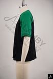 Black & Green Raglan Sleeve T-Shirt