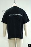 Men's Black Half‑High Neck Oversized Short‑Sleeve T‑Shirt With Small Embroidered Logo
