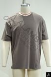 Men's Taupe Crew Neck Oversized Casual Short‑Sleeve T‑Shirt