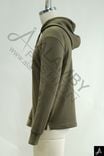 Men's Olive Green Pullover Long‑Sleeve Hoodie With Small Chest Embroidered Logo