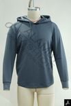 Men's Dark Grey Solid Color Pullover Long‑Sleeve Hoodie