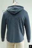 Men's Dark Grey Solid Color Pullover Long‑Sleeve Hoodie