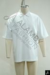 Men's White Oversized Short‑Sleeve Polo Shirt