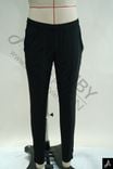Men's Black Quick‑Dry Elastic Waist Casual Slim‑Fit Long Pants