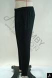 Men's Black Quick‑Dry Elastic Waist Casual Slim‑Fit Long Pants