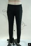 Men's Black Quick‑Dry Elastic Waist Casual Slim‑Fit Long Pants