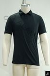 Men's Black Quick‑Dry Breathable Short‑Sleeve Performance Polo Shirt