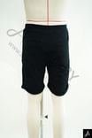 Men's Black Casual Cotton Jersey Shorts