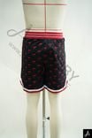 Men's Polka Dot Basketball Shorts, Elastic Waist Contrast Trim Athletic Shorts