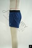 Men's Blue Solid Athletic Shorts, Elastic Waist Casual Running Shorts