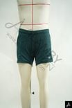 Men's Dark Green Solid Athletic Shorts, Elastic Waist Casual Running Shorts