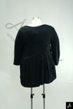 Women's Plus Size Black Long Sleeve Top, Loose Fit Casual Blouse