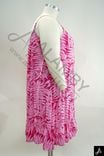Women's Plus Size Pink Floral Print Spaghetti Strap Casual Dress