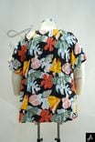 Floral Print V-Neck Short Sleeve Blouse