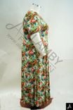 Women's Plus Size Floral Print V-Neck Short Sleeve Midi Dress