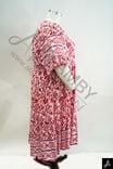 Women's Plus Size Pink Floral Print V-Neck Short Sleeve Midi Dress